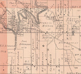 1886 Map of Burritt Township Winnebago County Illinois