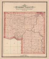 1886 Map of Cherry Valley Township Winnebago County Illinois