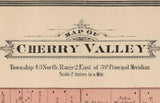 1886 Map of Cherry Valley Township Winnebago County Illinois