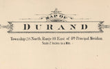 1886 Map of Durand Township Winnebago County Illinois