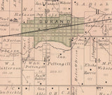 1886 Map of Durand Township Winnebago County Illinois