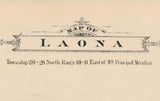 1886 Map of Laona Township Winnebago County Illinois
