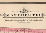 1886 Map of Manchester Township Boone County Illinois