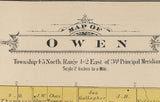 1886 Map of Owen Township Winnebago County Illinois