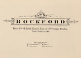1886 Map of Rockford Township Winnebago County Illinois