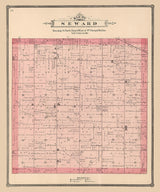 1886 Map of Seward Township Winnebago County Illinois