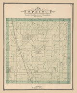 1886 Map of Spring Township Boone County Illinois
