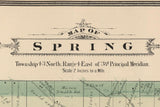 1886 Map of Spring Township Boone County Illinois