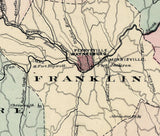 1876 Map of Greene County Pennsylvania