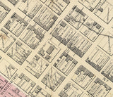 1876 Map of Waynesburg Greene County Pennsylvania Caldwells Atlas