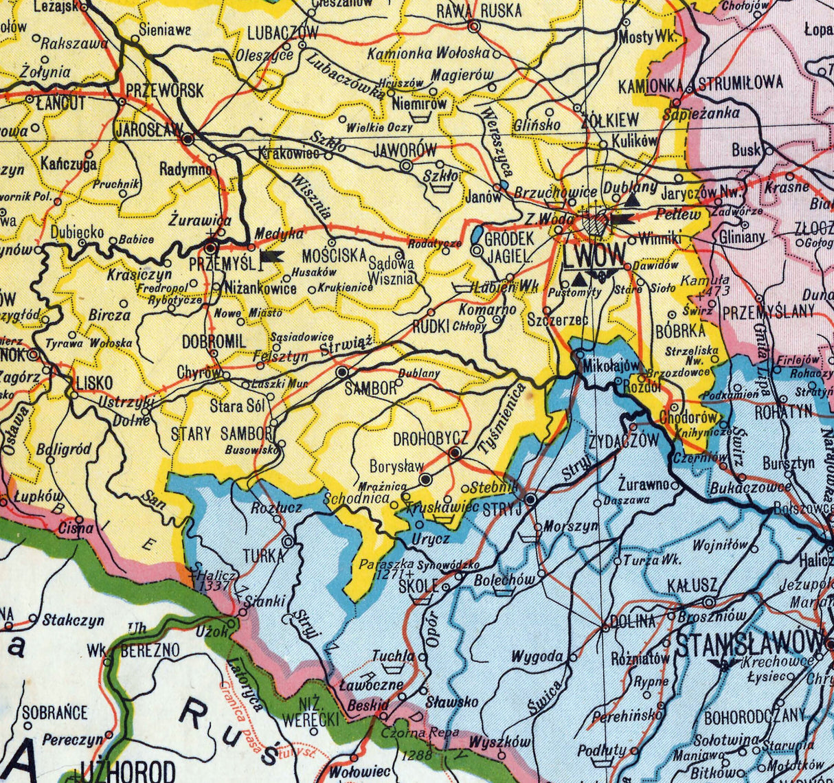 1930 Map of Poland