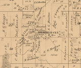 1874 Map of Brimfield Township Portage County Ohio