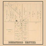 1874 Map of Deerfield Center Portage County Ohio