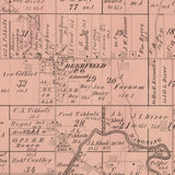 1874 Map of Deerfield Township Portage County Ohio