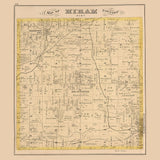 1874 Map of Hiram Township Portage County Ohio