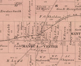 1874 Map of Mantua Township Portage County Ohio