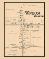 1874 Map of Windham Center Portage County Ohio