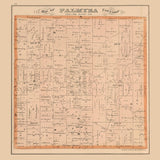 1874 Map of Palmyra Township Portage County Ohio