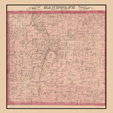 1874 Map of Randolph Township Portage County Ohio