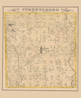 1874 Map of Streetsboro Township Portage County Ohio