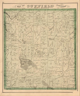 1874 Map of Suffield Township Portage County Ohio