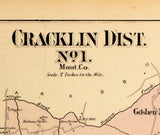 1879 Map of Cracklin District Montgomery County Maryland
