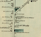 1879 Map of Hyattstown and Clarksburgh Maryland