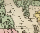 1869 Map of Great Salt Lake Utah