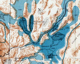 1881 Map of Lake Lahontan Nevada