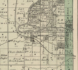 1885 Map of Massillon Township Cedar County Iowa