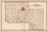 1885 Map of Center Township Cedar County Iowa