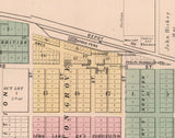 1885 Map of Clarence Cedar County Iowa