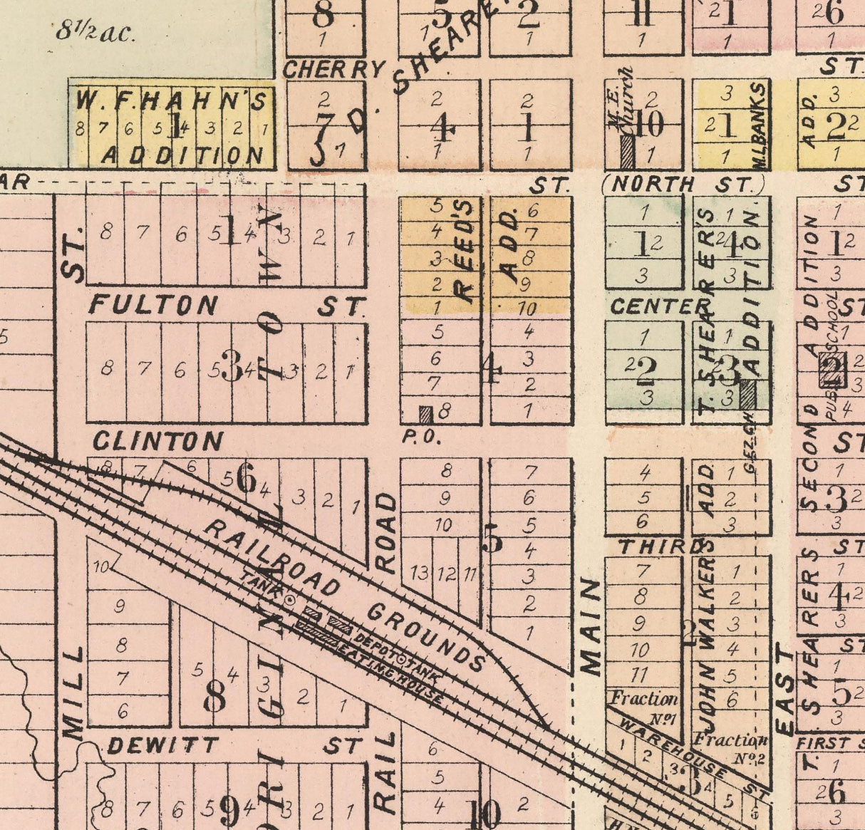 1885 Map of Louden Cedar County Iowa