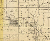 1885 Map of Springdale Township Cedar County Iowa