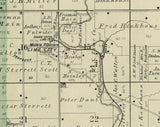 1885 Map of Sugar Creek Township Cedar County Iowa