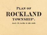 1865 Map of Rockland Township Venango County Pennsylvania Oil Region