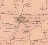 1865 Map of Rockland Township Venango County Pennsylvania Oil Region