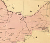 1865 Map of Rockland Township Venango County Pennsylvania Oil Region