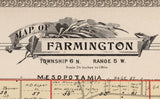 1899 Map of Farmington Township Trumbull County Ohio