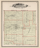 1899 Map of Bloomfield Township Trumbull County Ohio