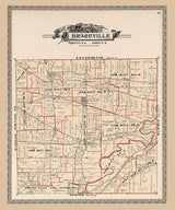 1899 Map of Braceville Township Trumbull County Ohio