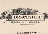 1899 Map of Braceville Township Trumbull County Ohio