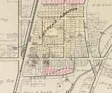 1899 Map of Cortland Village Trumbull County Ohio