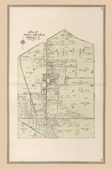 1899 Map of Mineral Ridge Village Trumbull County Ohio