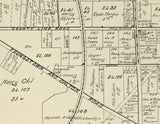 1899 Map of Mineral Ridge Village Trumbull County Ohio