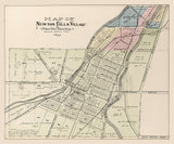 1899 Map of Newton Falls Village Trumbull County Ohio
