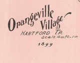 1899 Map of Orangeville Village Trumbull County Ohio