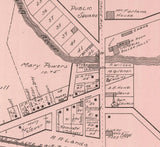 1899 Map of Orangeville Village Trumbull County Ohio