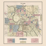1899 Map of Warren Trumbull County Ohio