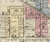 1899 Map of West Farmington Village Trumbull County Ohio